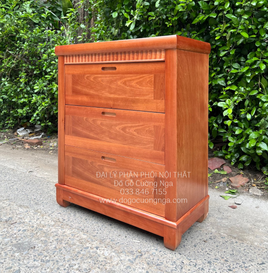 Tủ ngăn kéo gỗ xoan đào 80cm - tủ đựng quần áo em bé 