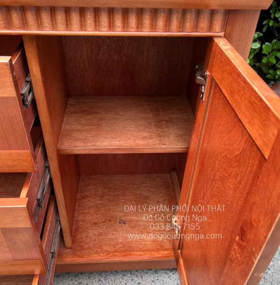 Tủ ngăn kéo gỗ xoan đào 1m2 - tủ đựng quần áo em bé hiện đại 