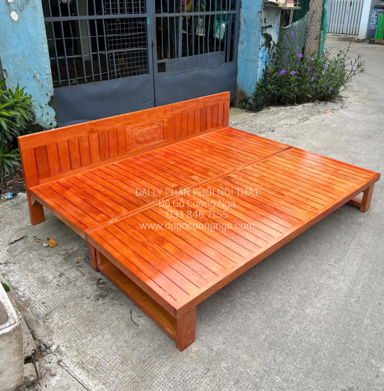 Giường Gấp Thành Ghế Gỗ Sồi 1m2x1m9 Màu Xoan Đẹp 