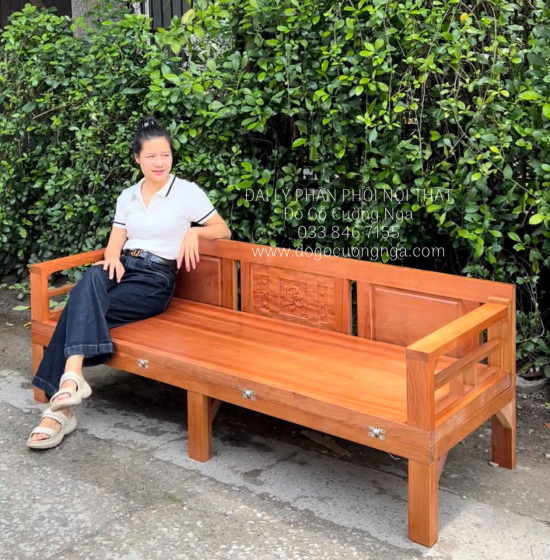 Giường Gấp Gỗ Xoan Đào Bản Lề Âm Giá Rẻ 