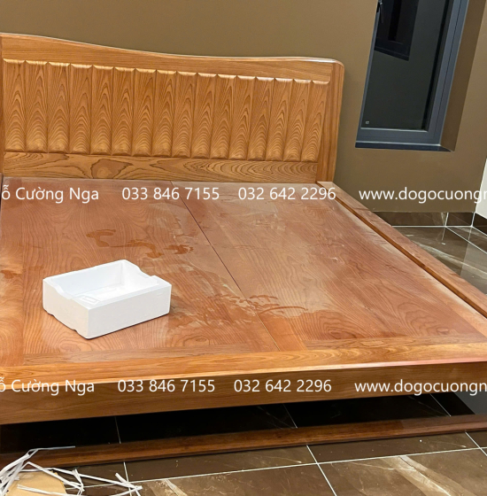 Giường Ngủ Kiểu Nhật Chân Quỳ Gỗ Xoan Đào Phản Liền