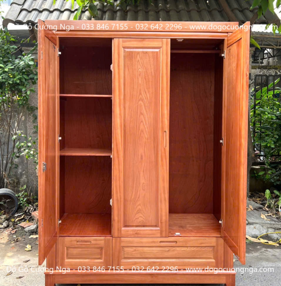 Bộ Combo Nội Thất Phòng Ngủ Gỗ Xoan Đào 2 Chi Tiết Sang Trọng