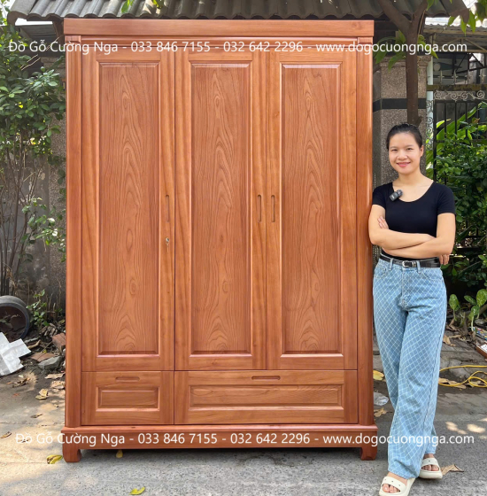 Bộ Combo Nội Thất Phòng Ngủ Gỗ Xoan Đào 2 Chi Tiết Sang Trọng