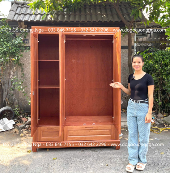 Bộ Combo Nội Thất Phòng Ngủ Gỗ Xoan Đào 2 Chi Tiết Sang Trọng