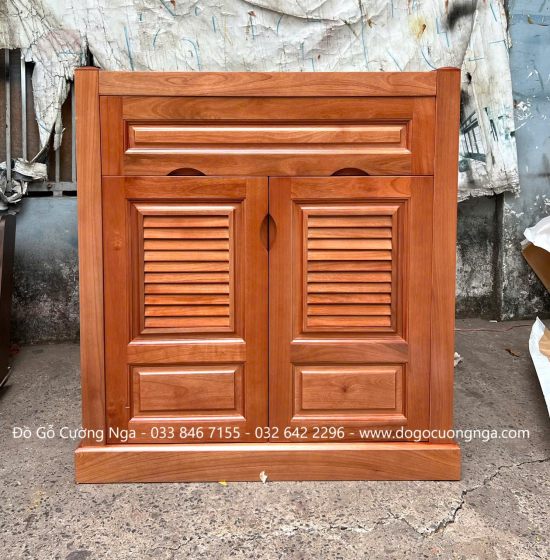 Tủ Giày Gỗ Xoan Đào 2 Cánh Giá Rẻ TD 012