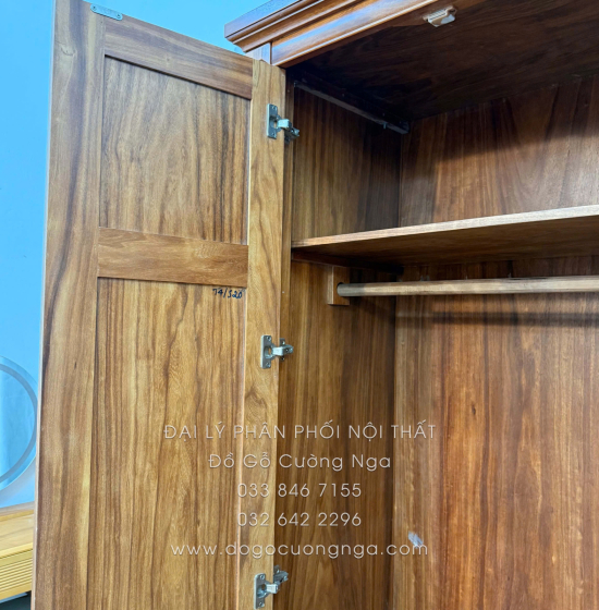 Combo Phòng Ngủ Gỗ Cẩm Vân 3 Chi Tiết Đơn Giản Tinh Tế