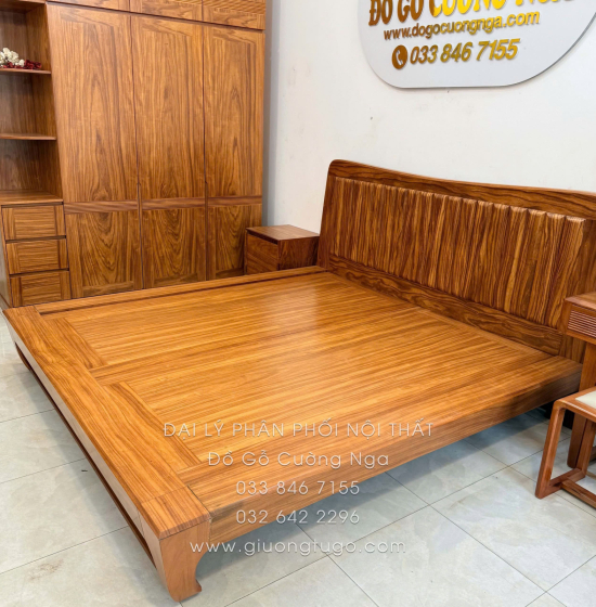 Combo Phòng Ngủ Gỗ Cẩm Vân 4 Chi Tiết Sang Trọng Chất Lượng