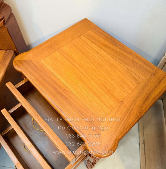 Tủ Táp Đầu Giường Gỗ Gõ Đỏ Cao Cấp 