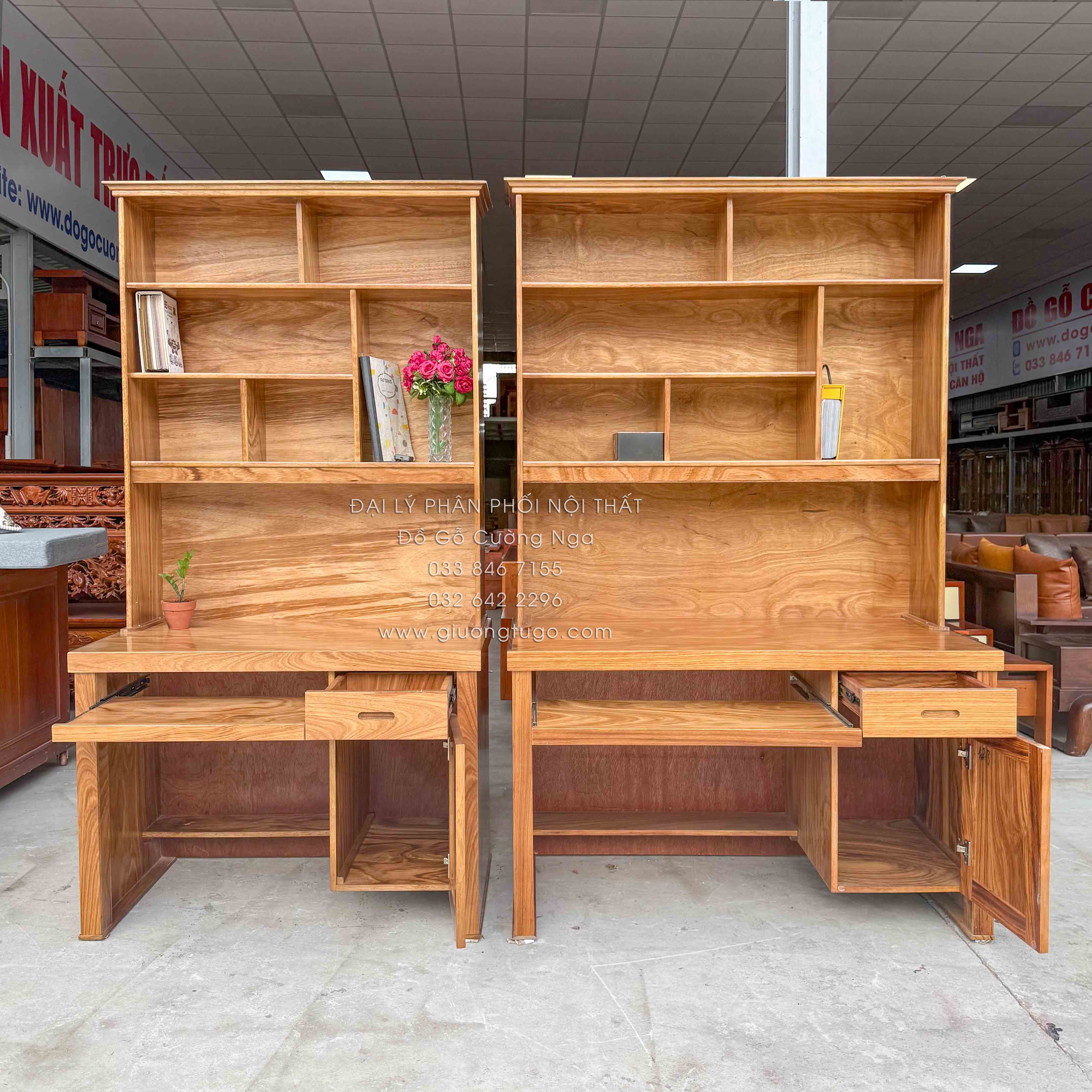 ban hoc go huong xam