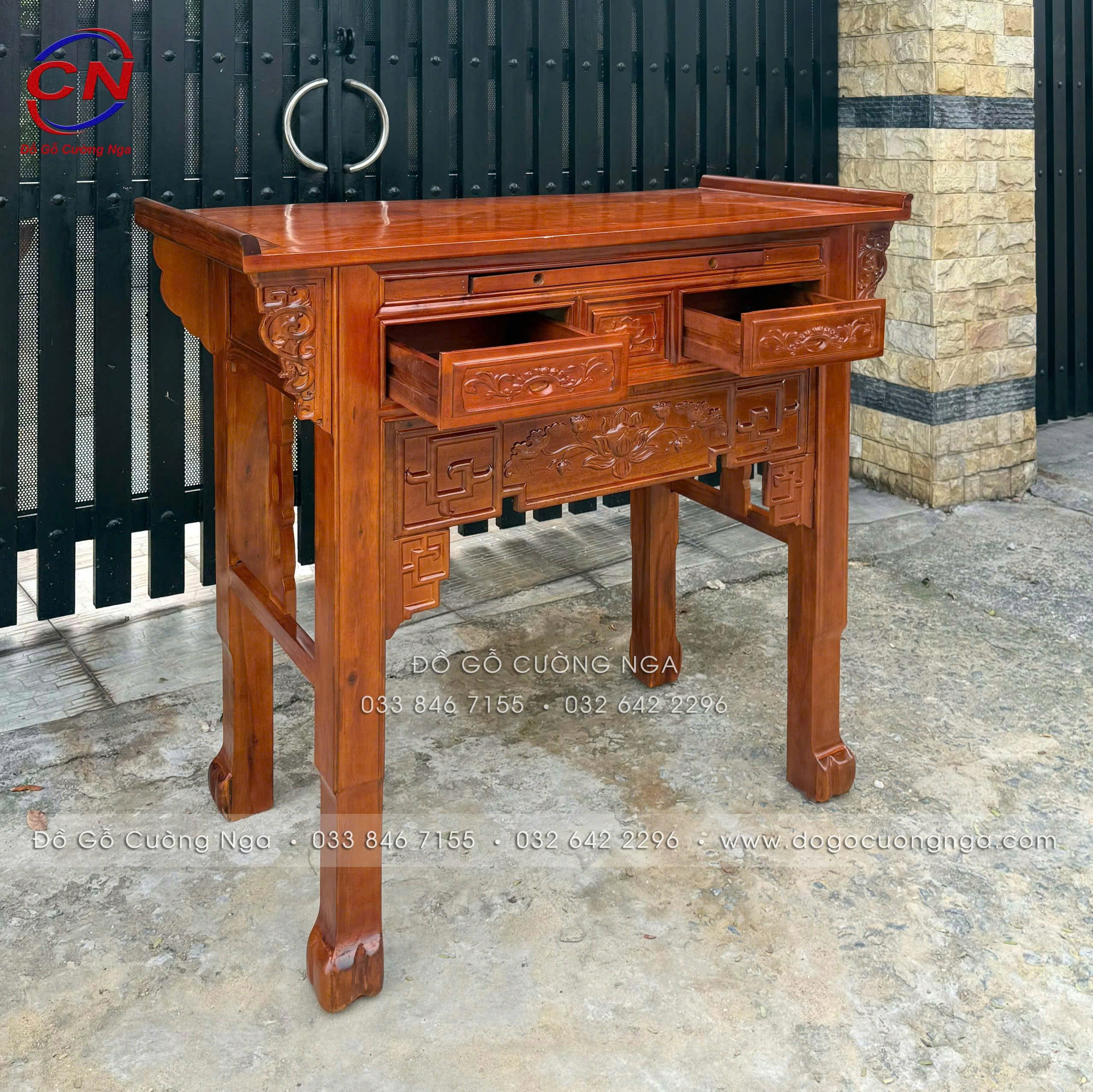 bàn thờ gỗ tràm