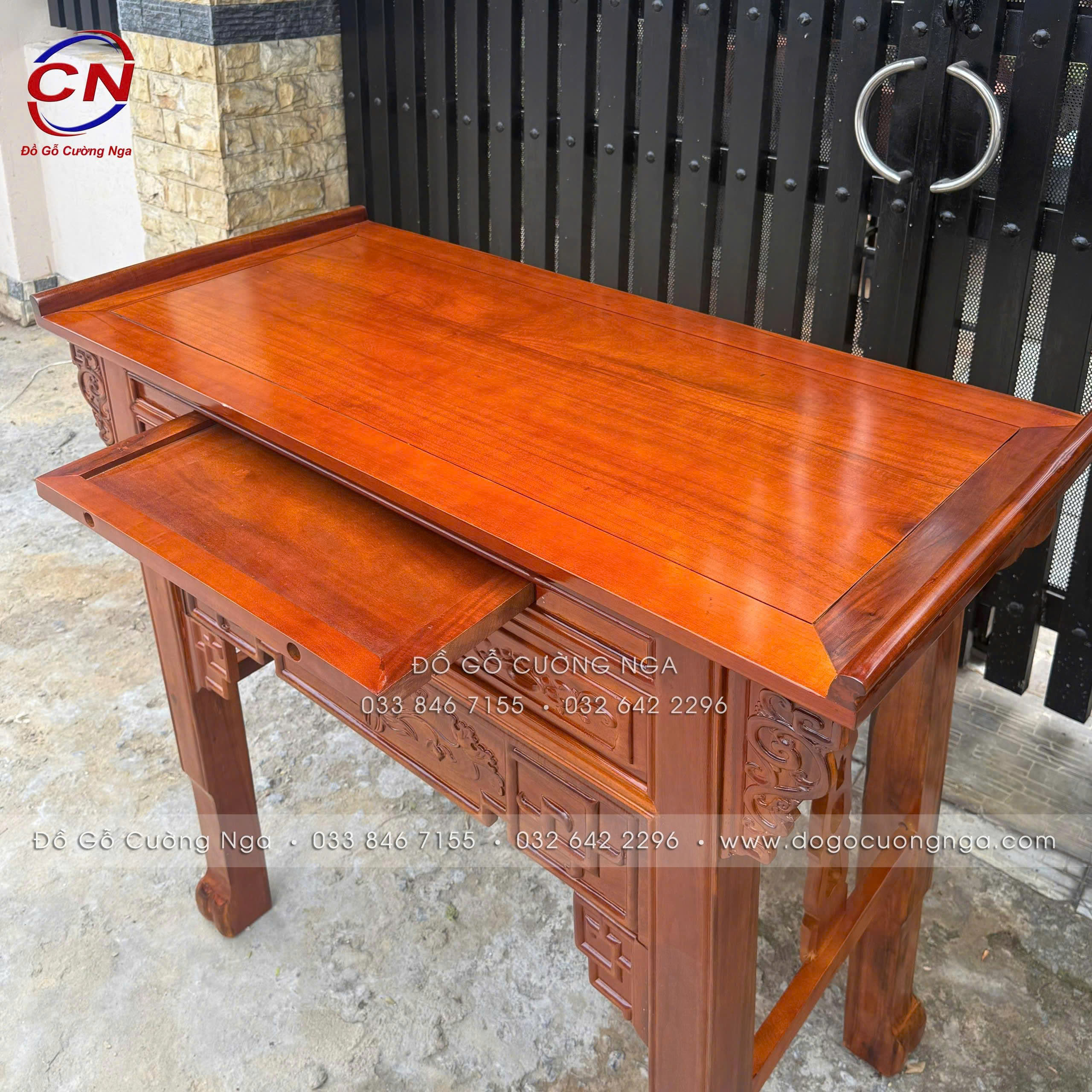 bàn thờ gỗ tràm 1 tầng