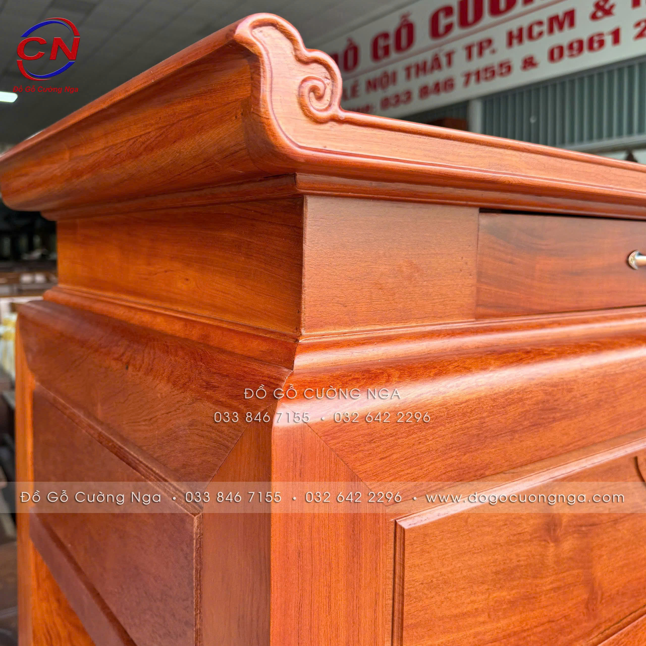 ban thờ gỗ hương đá cao cấp 98cm