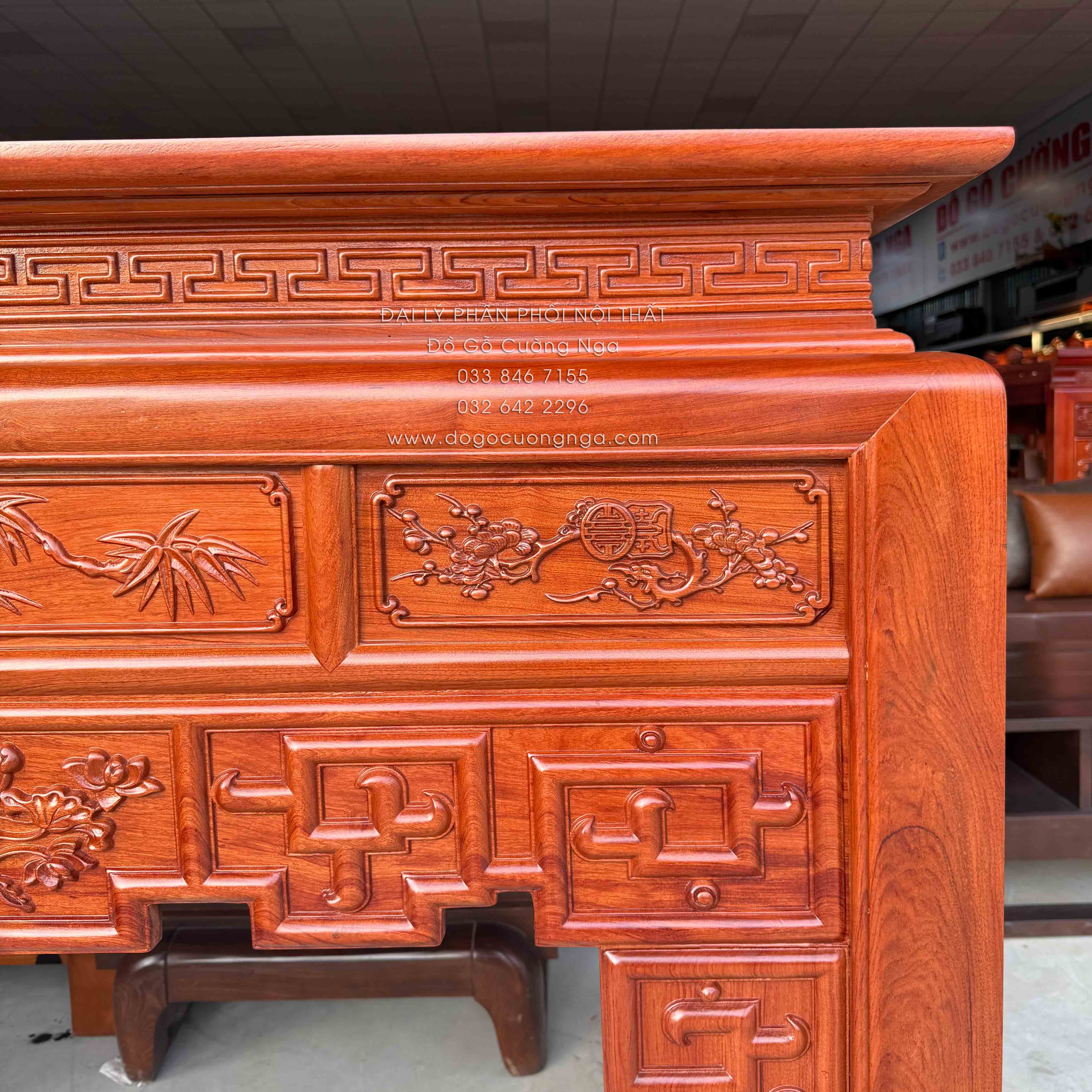 ban tho go huong da 1m53