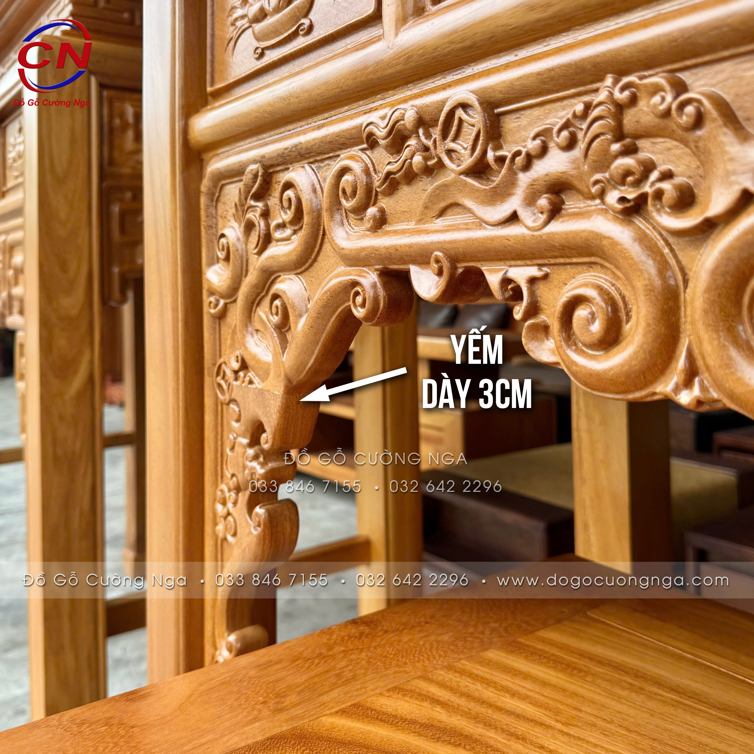 bàn thờ gỗ gõ đỏ 1m27