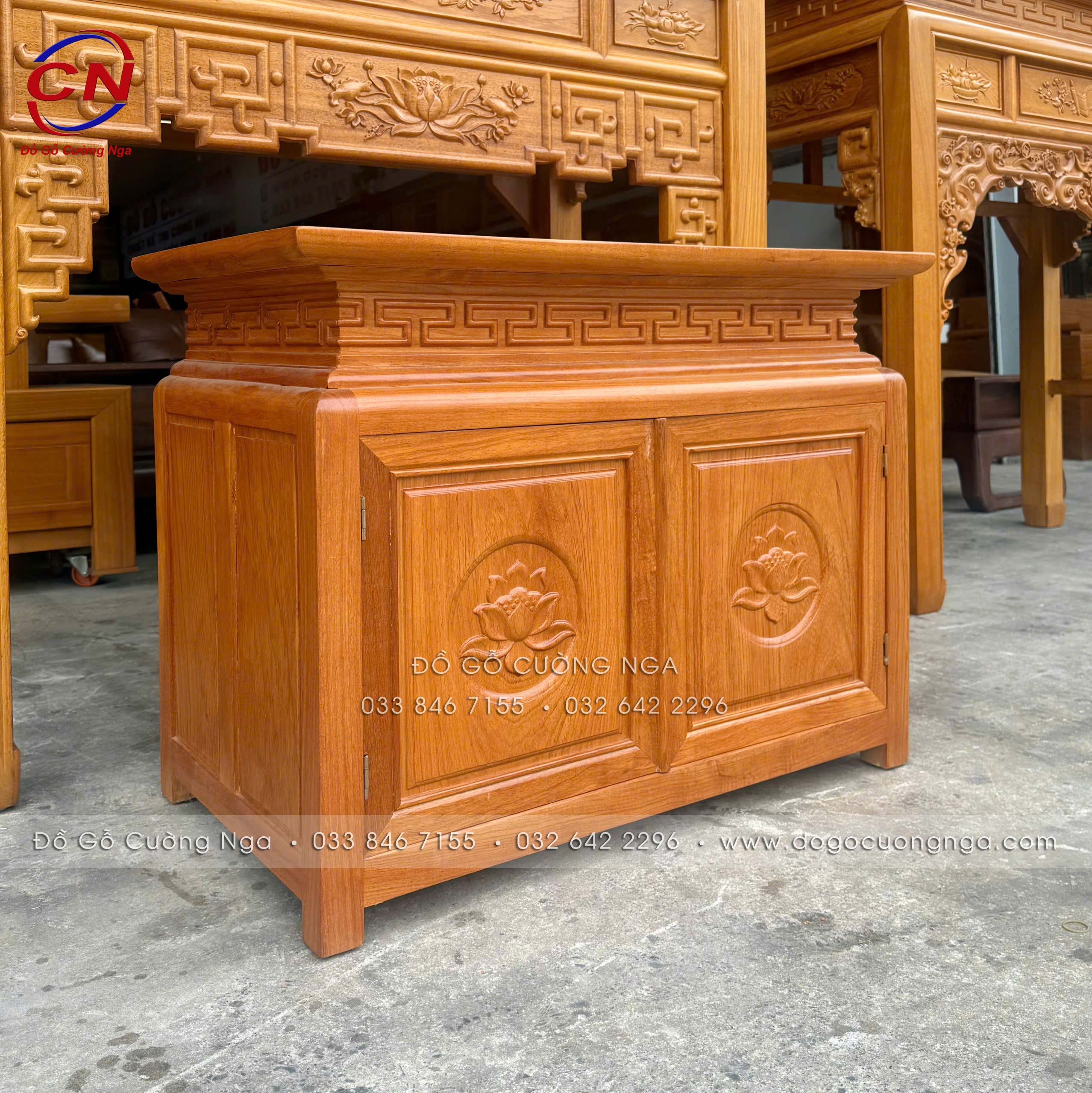 bàn thờ gỗ gõ đỏ