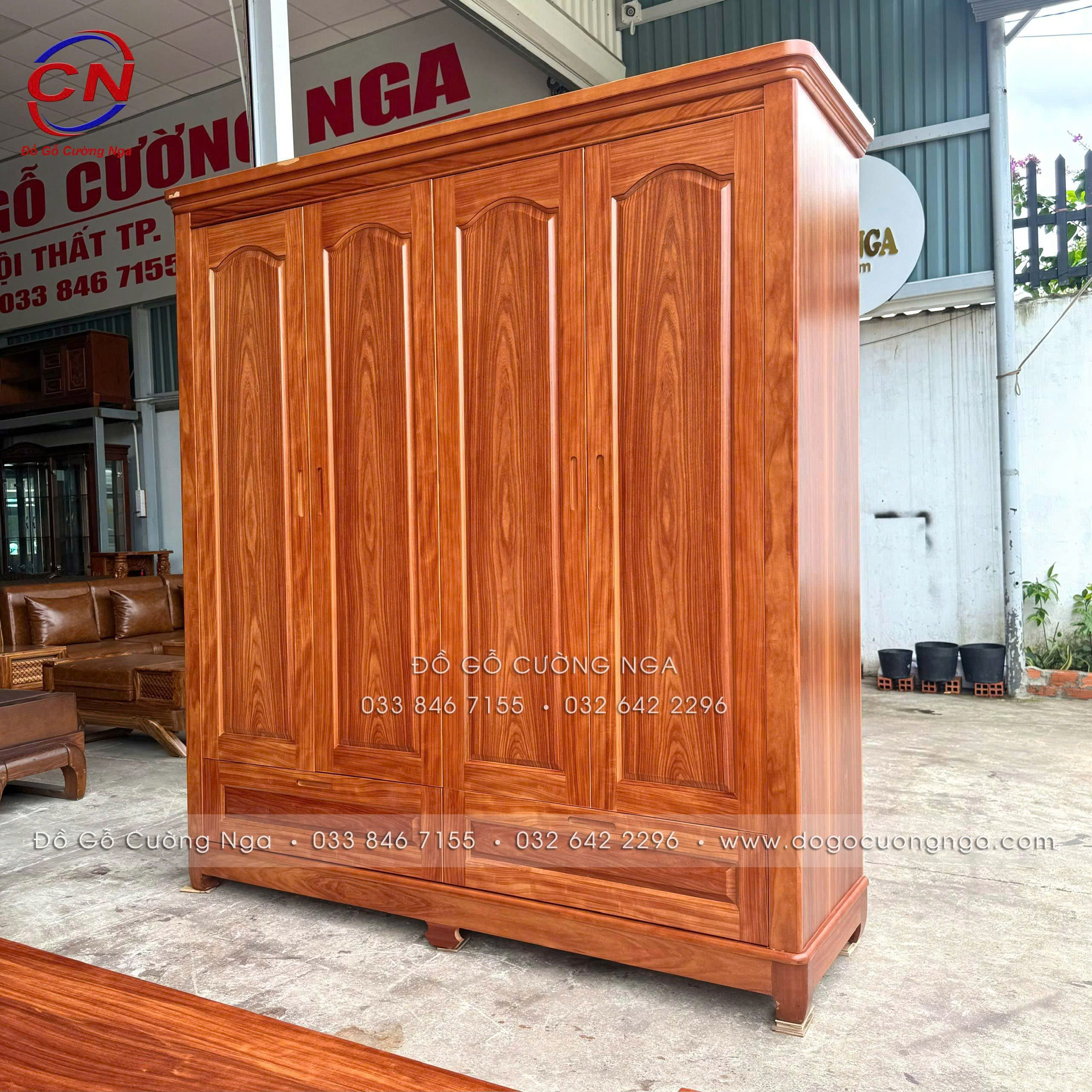 combo phòng ngủ gỗ cẩm