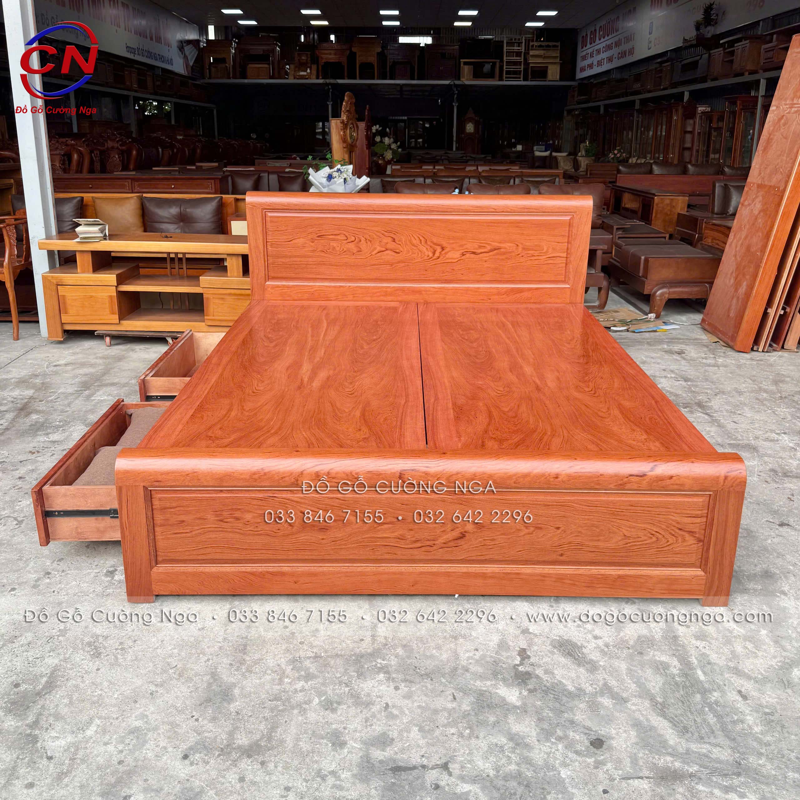 combo phòng ngủ gỗ hương đá 