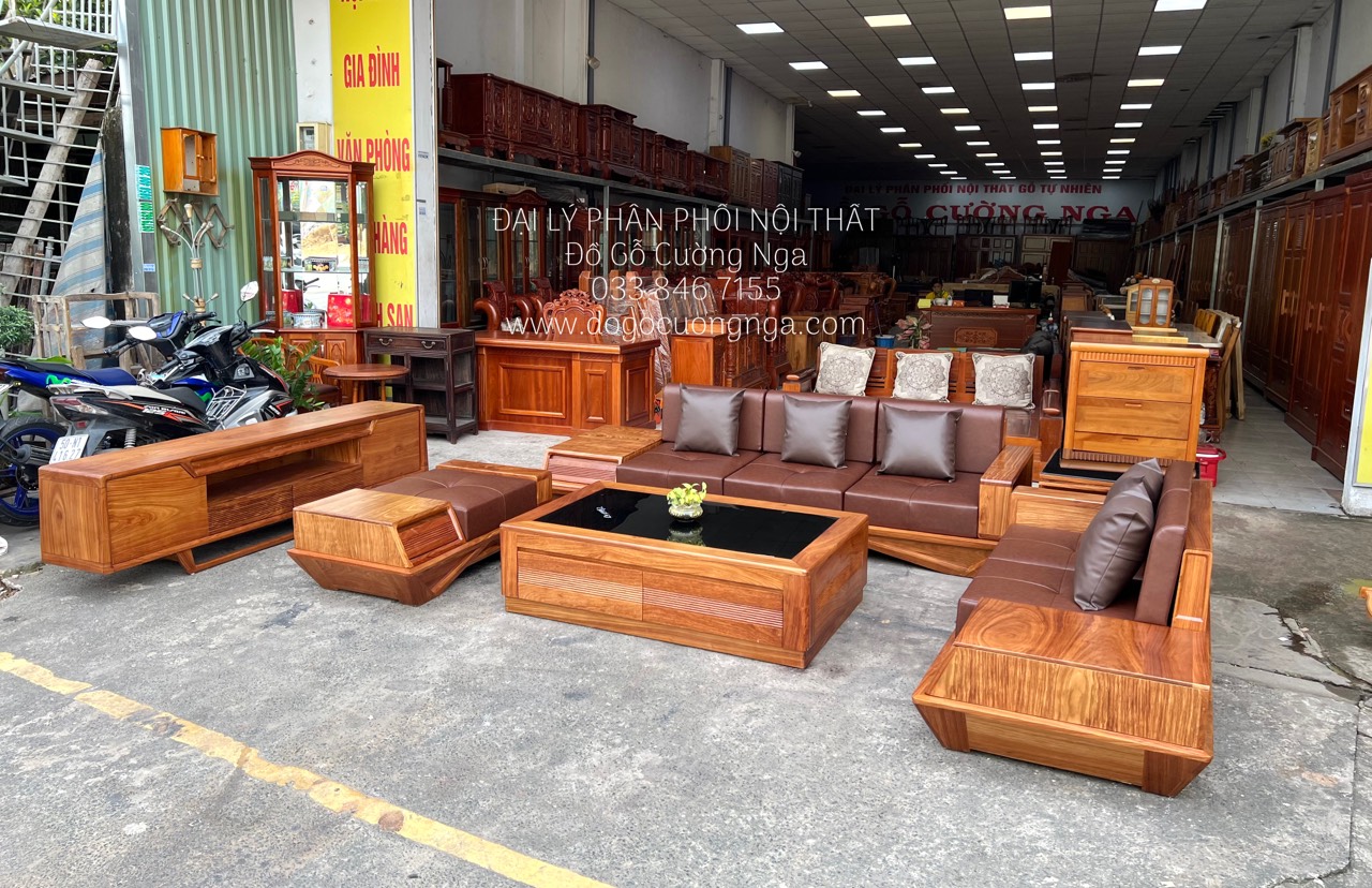 ghe sofa go huong vang 