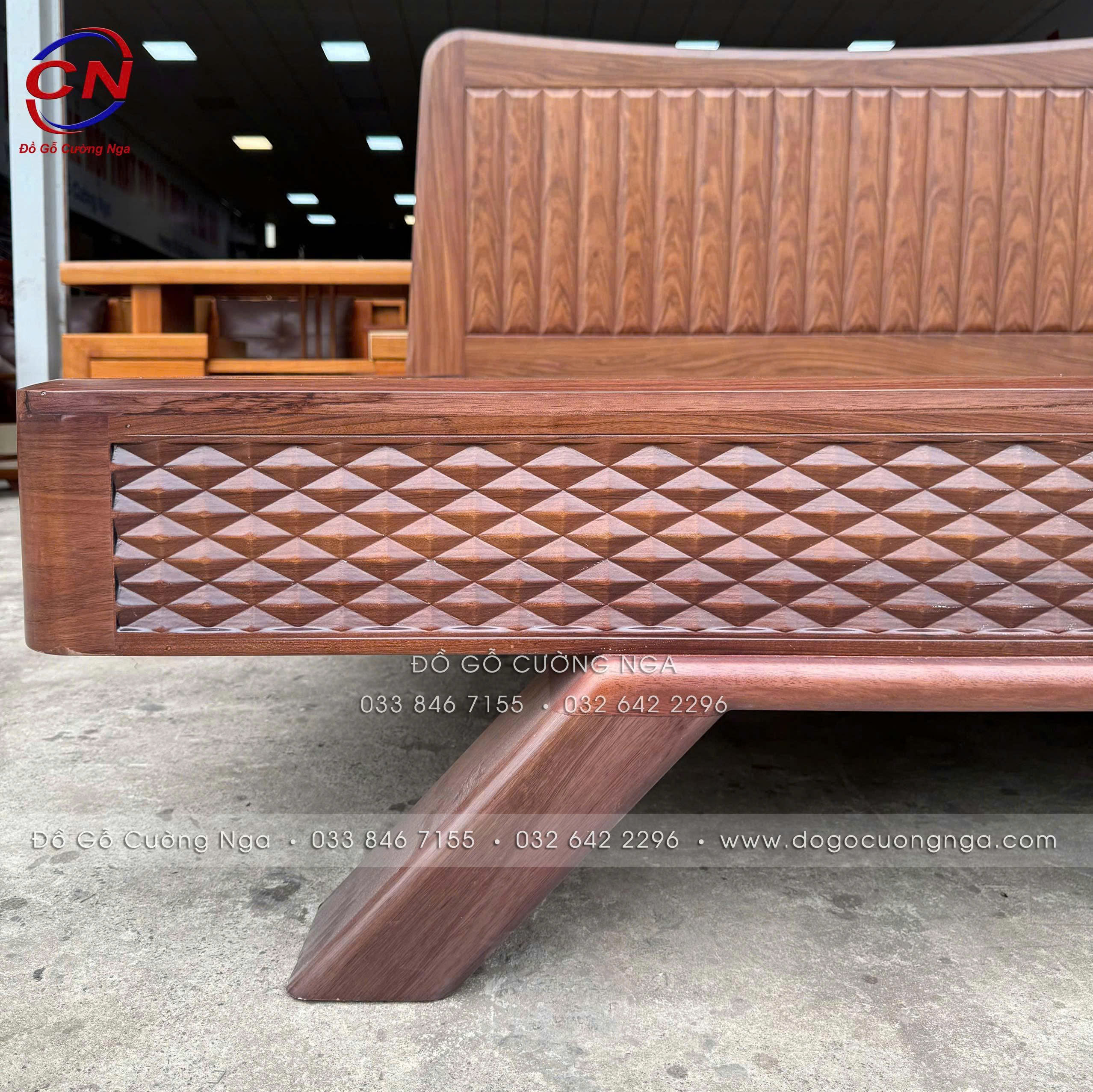 giường nhật gỗ óc chó