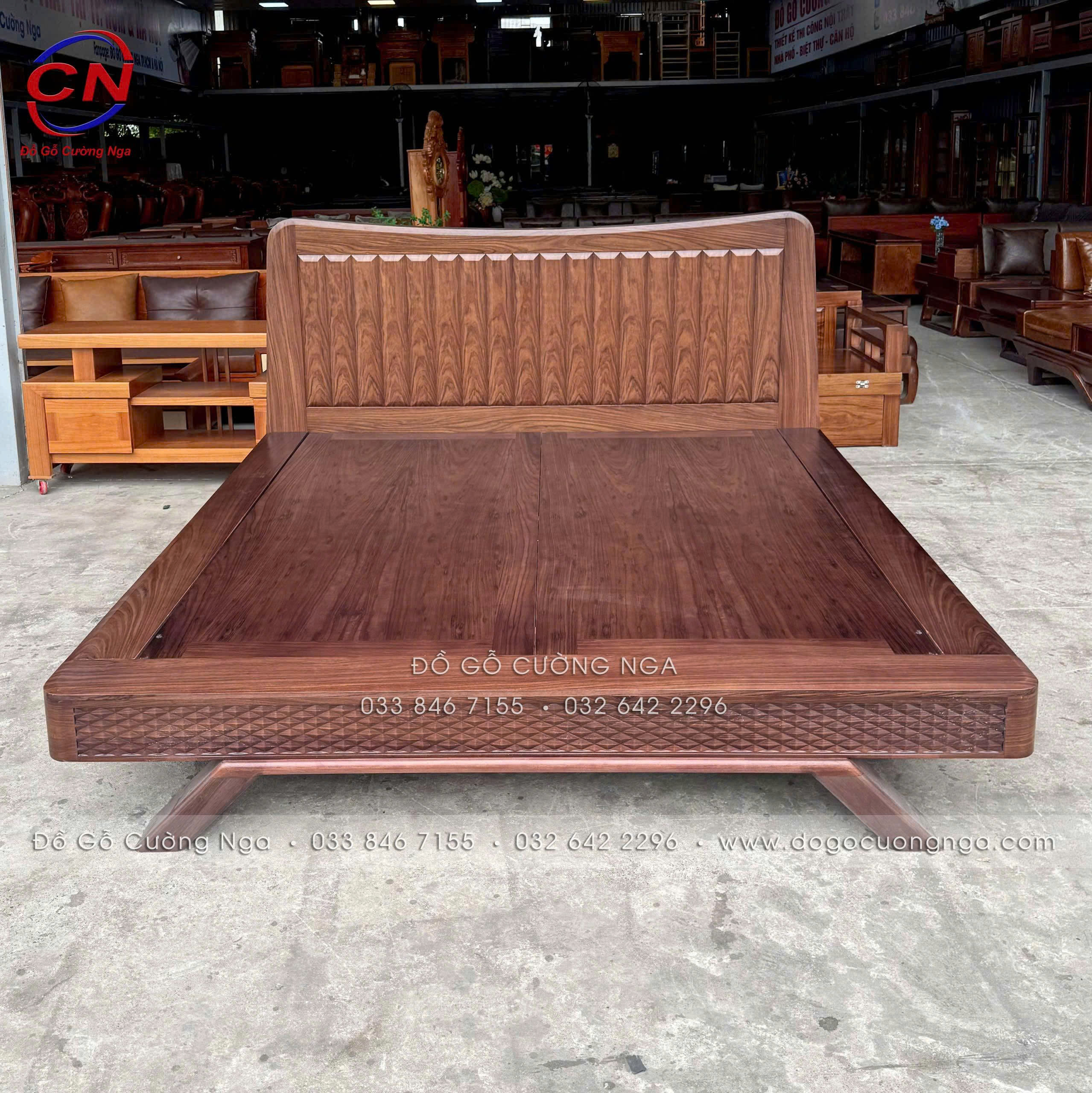 giường nhật gỗ óc chó