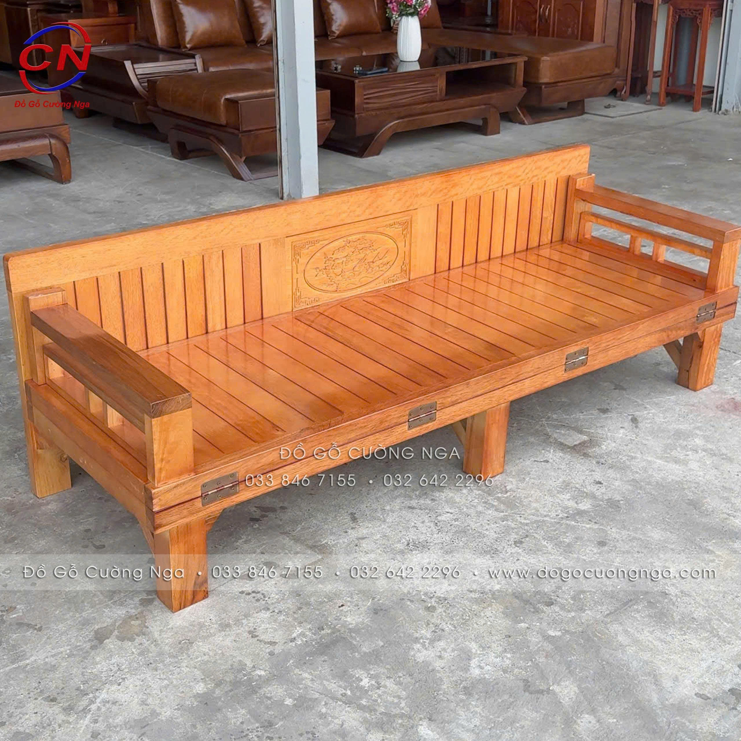 giường gấp gỗ sồi giá rẻ