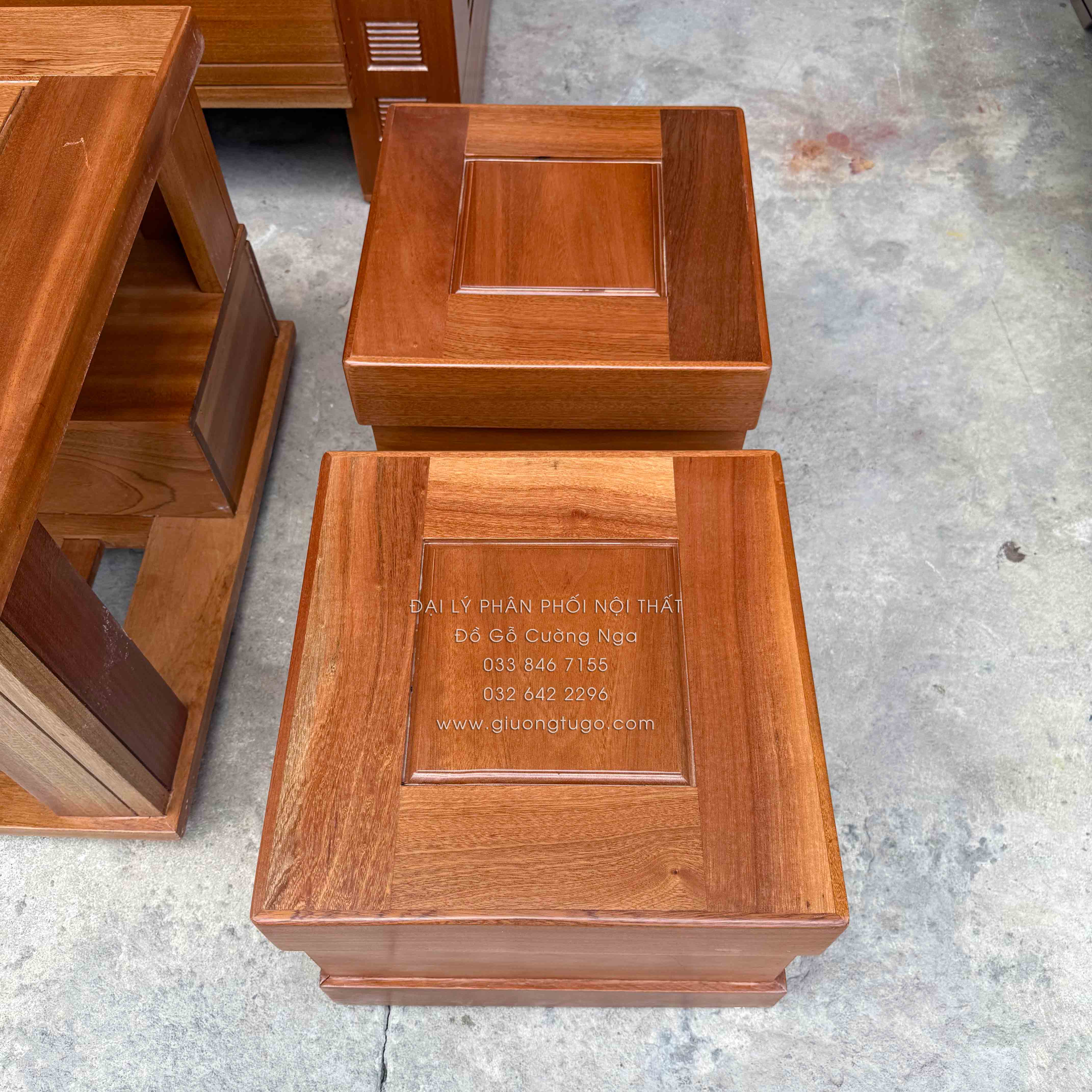 ghế sofa gỗ xoan đào 2m1x1m6 