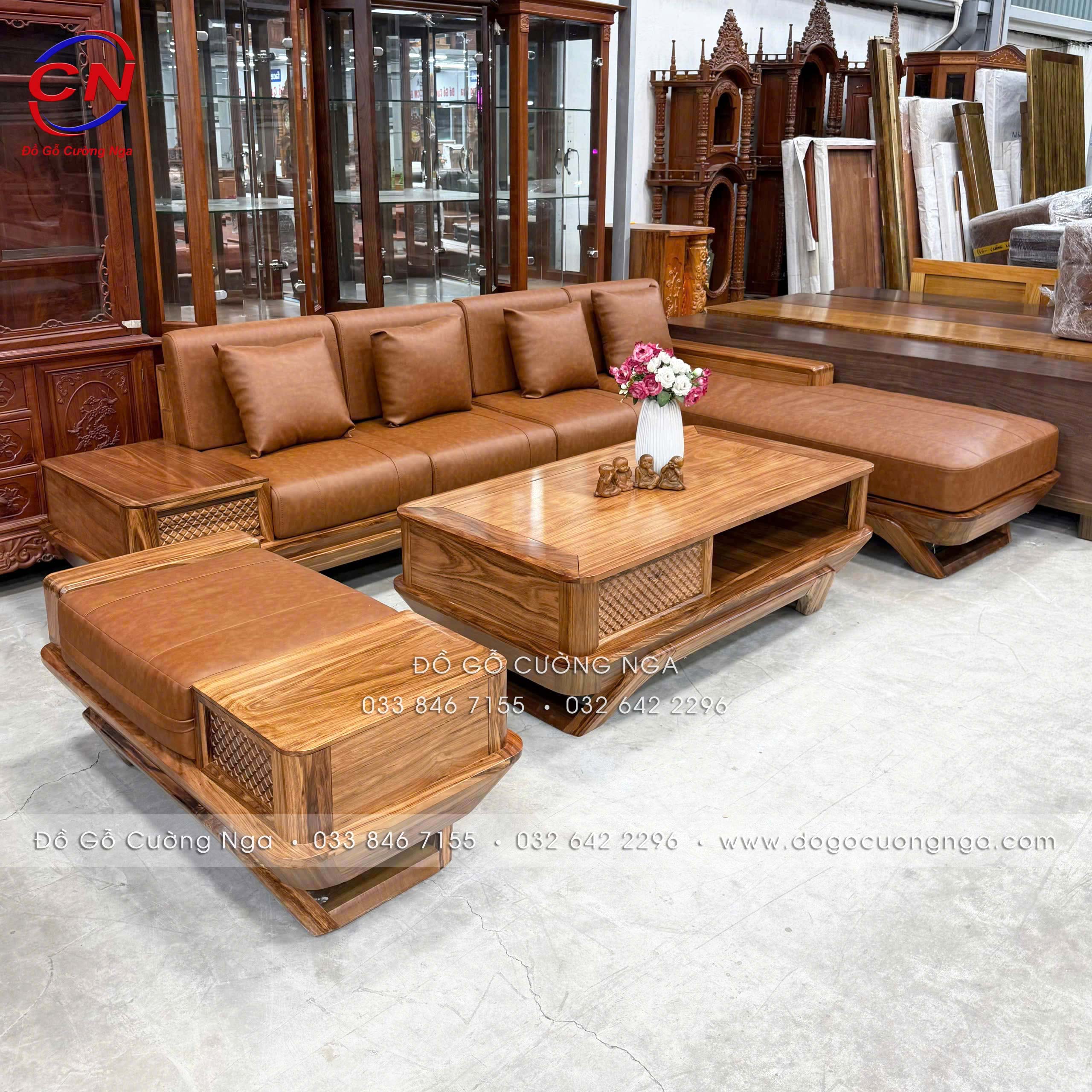 sofa goc L huong xam