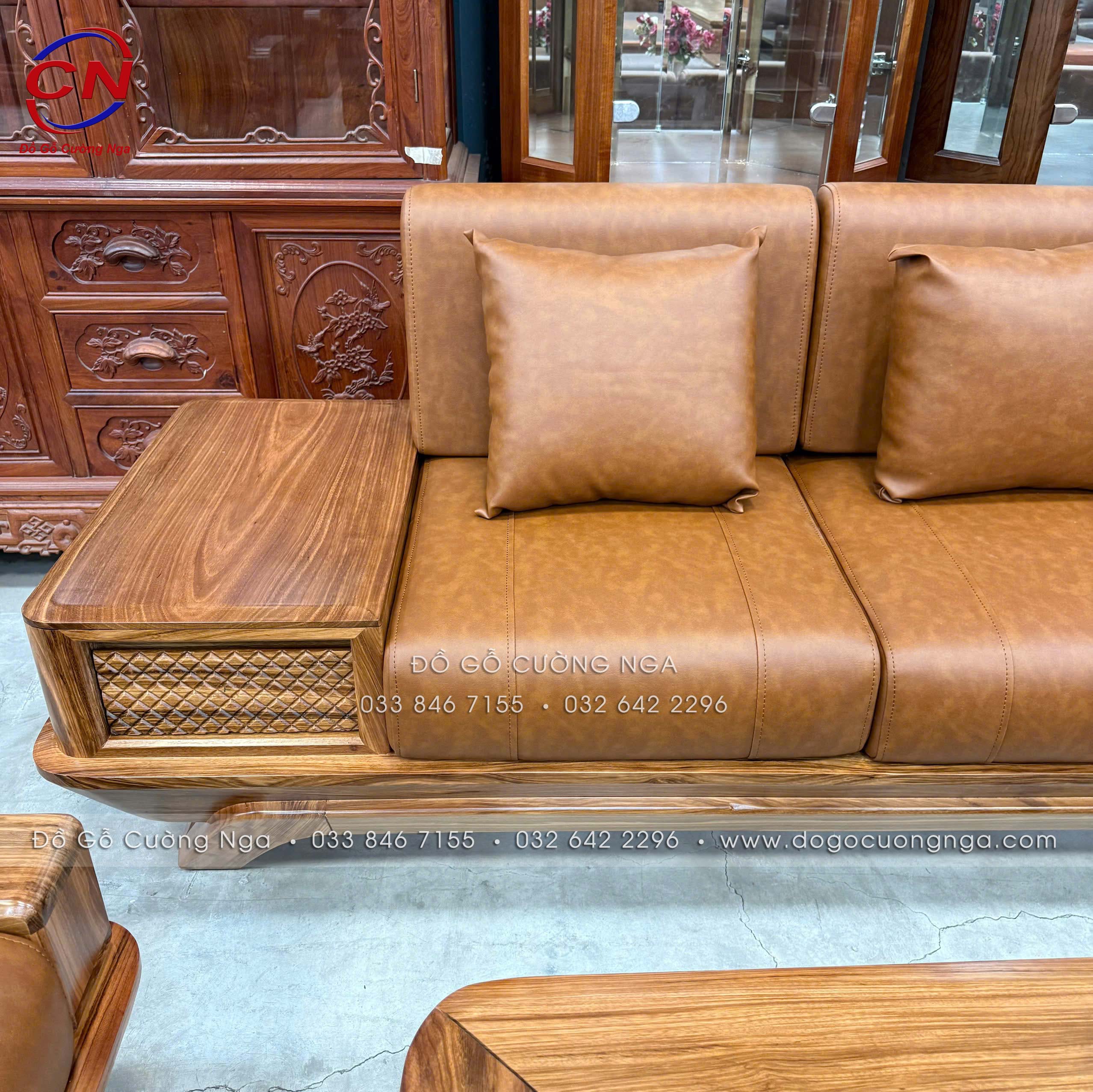 sofa goc L huong xam