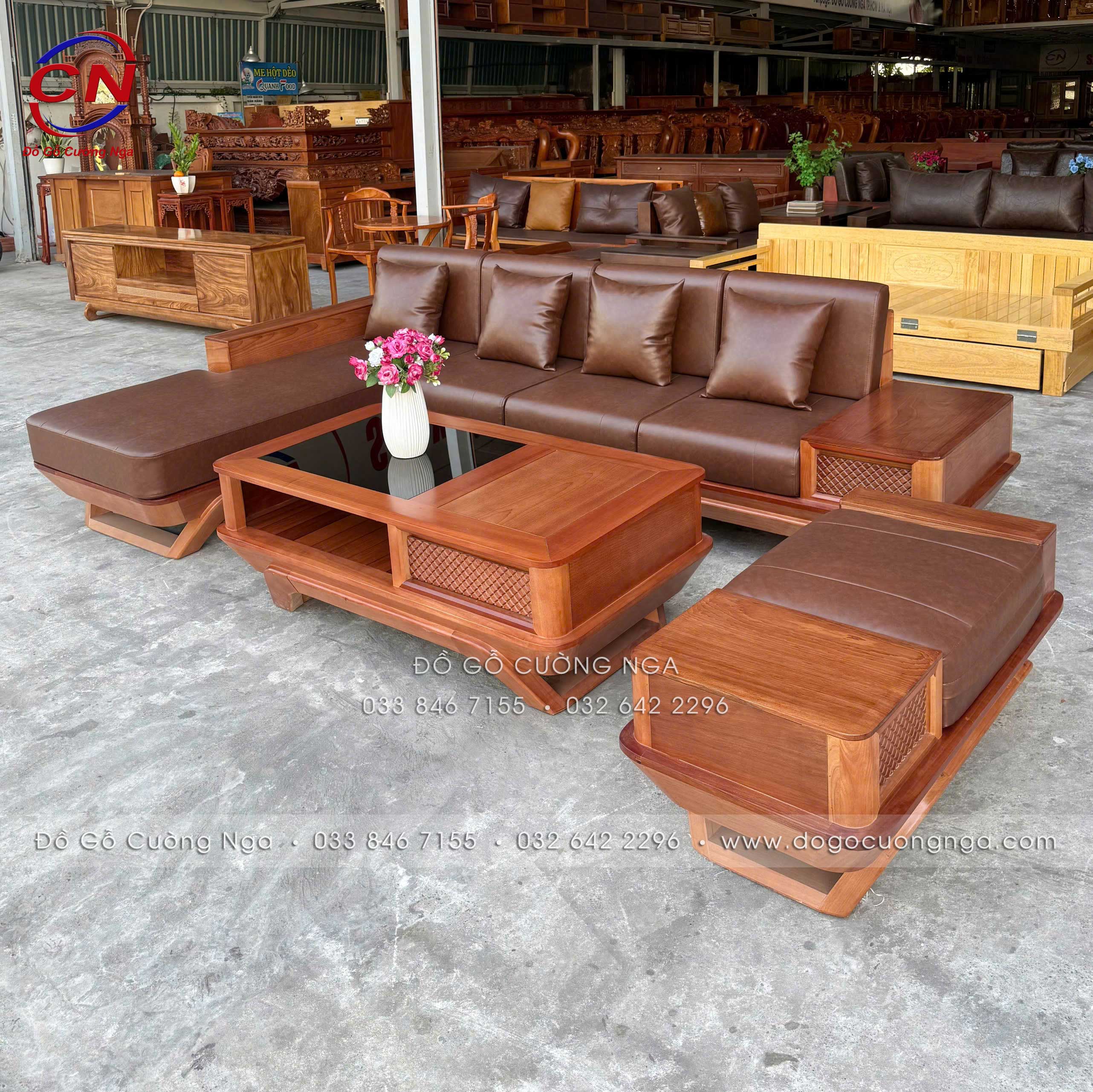 sofa goc L go xoan dao