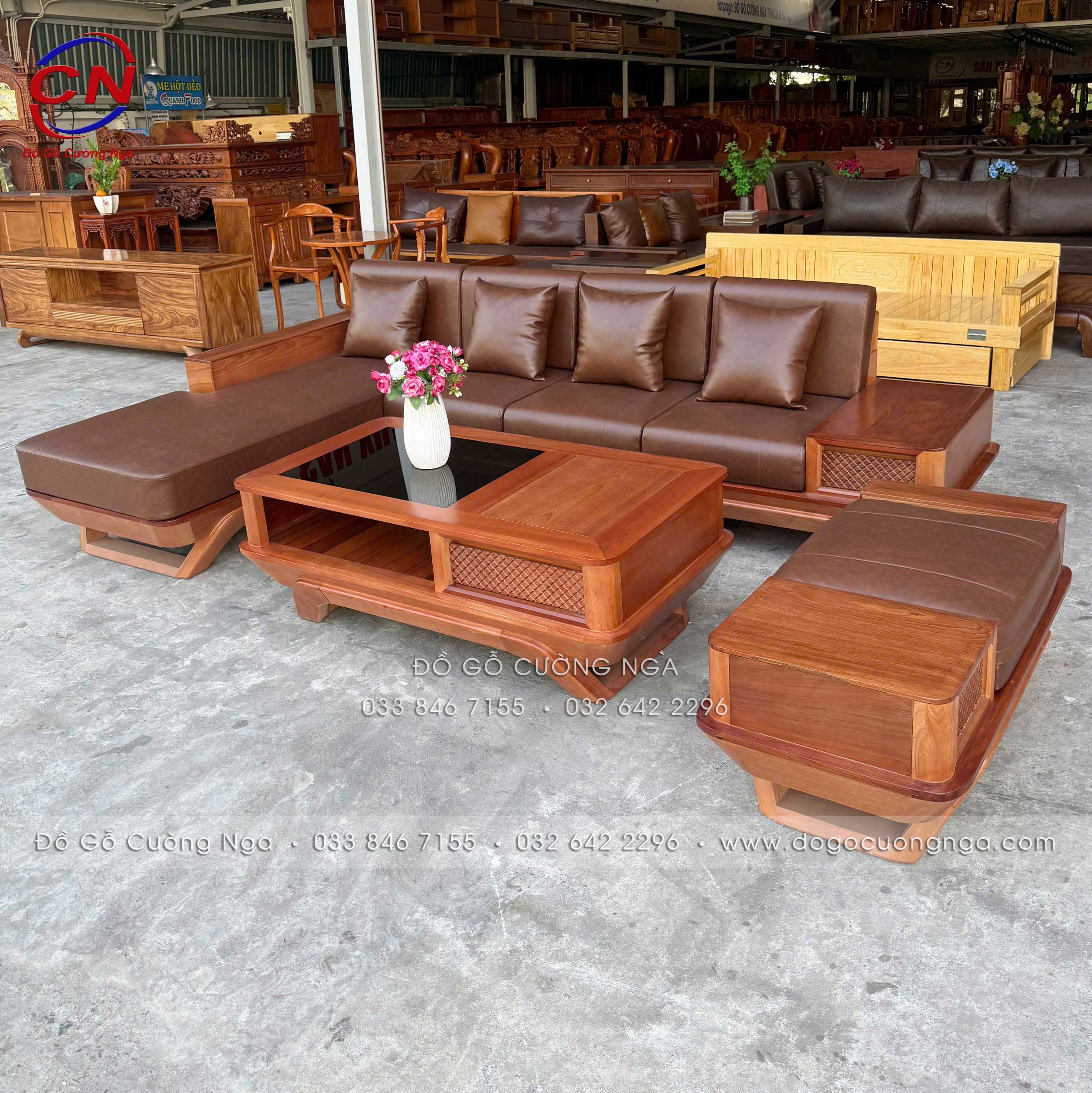 sofa goc L go xoan dao