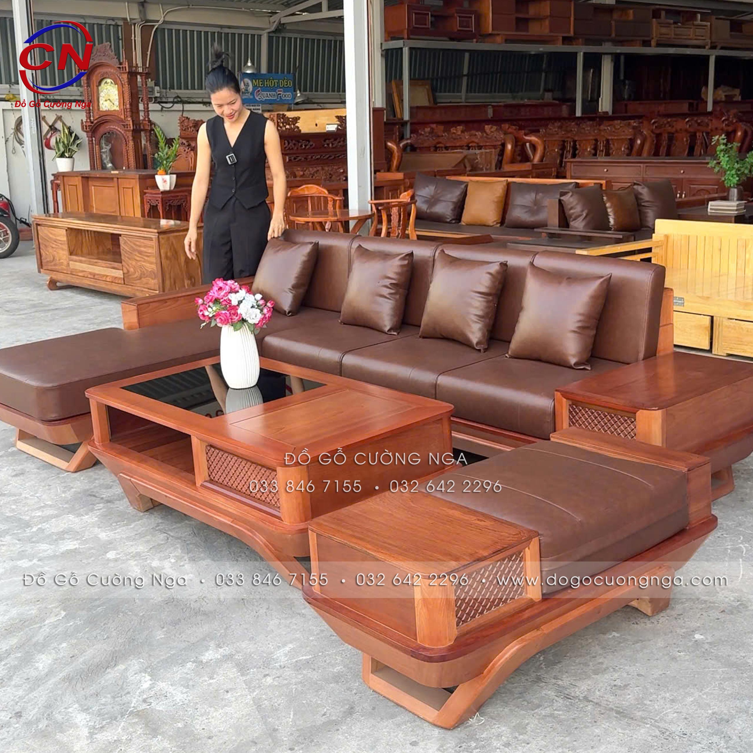 sofa goc L go xoan dao