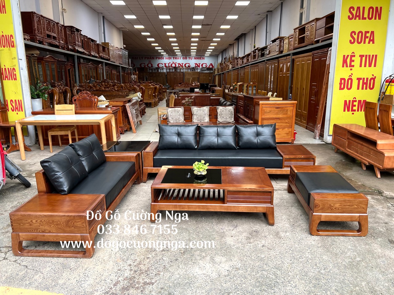 ghế sofa gỗ tự nhiên 