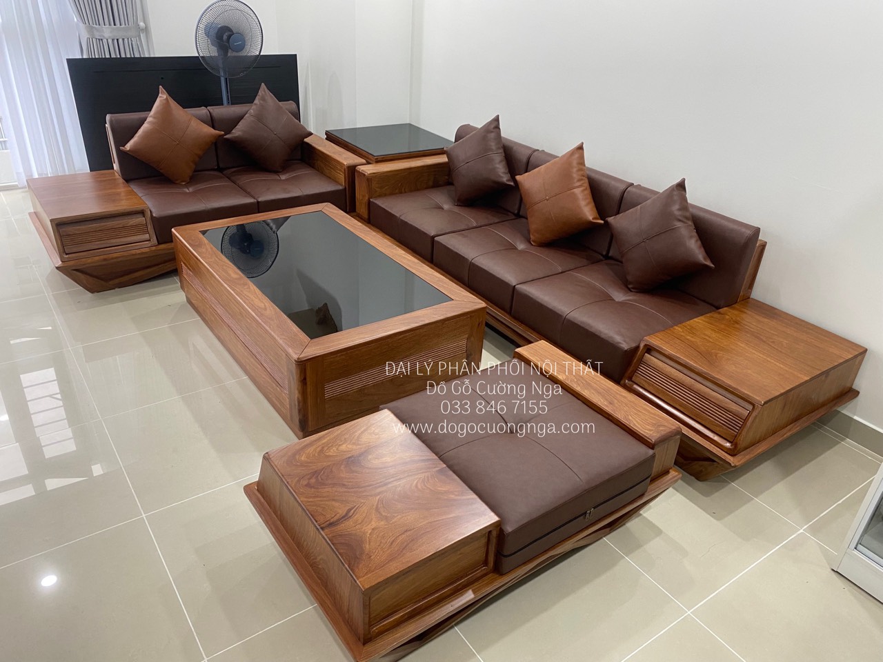 ghế sofa gỗ tự nhiên 