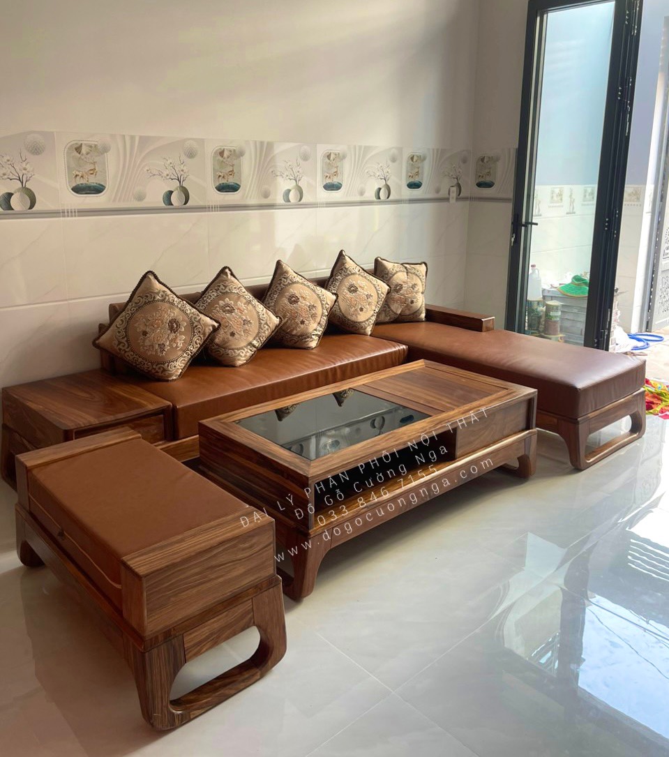 ghế sofa gỗ tự nhiên 