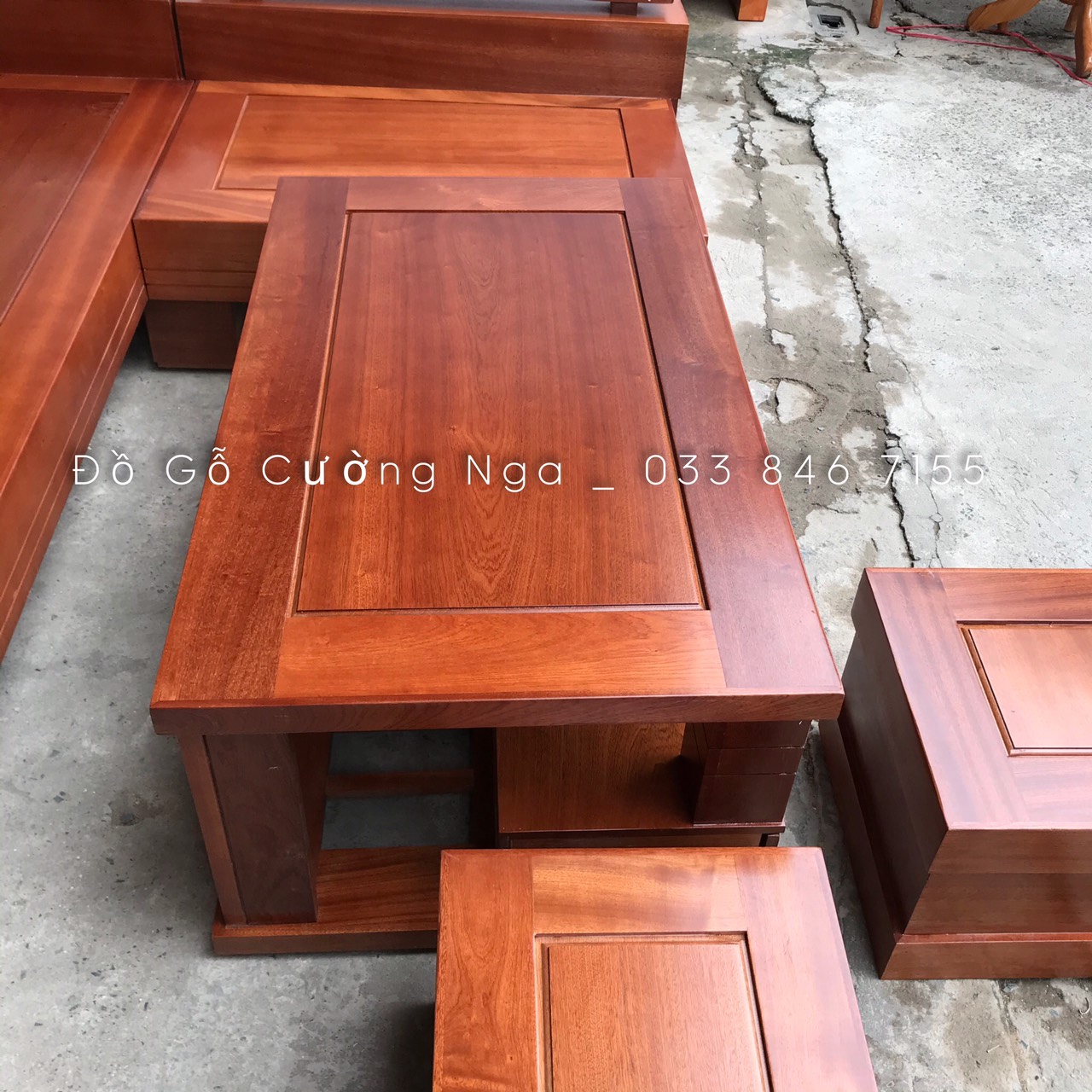 ghế sofa go xoan dao 