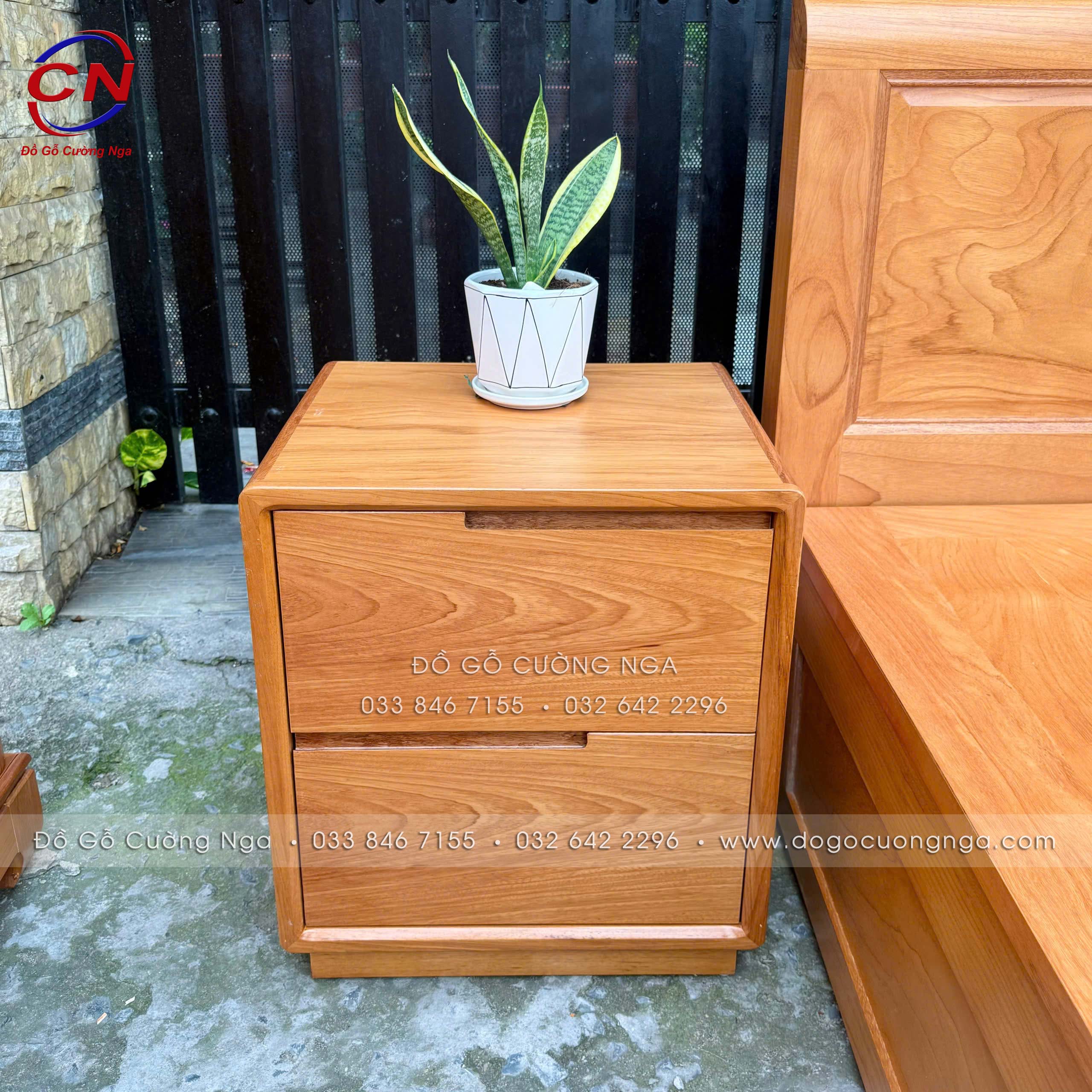 TỦ ĐẦU GIƯỜNG GỖ GÕ ĐỎ 