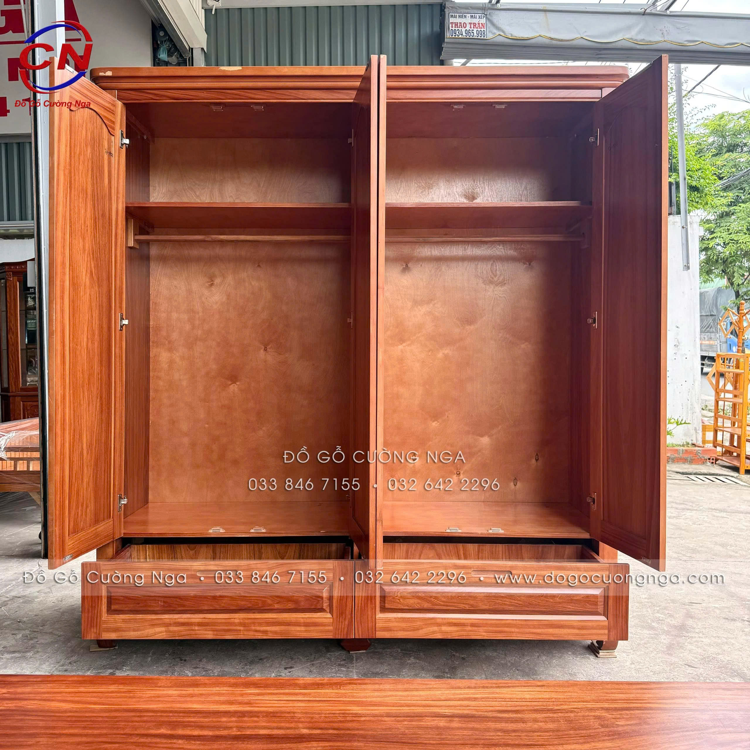 tủ ao gỗ cẩm vân