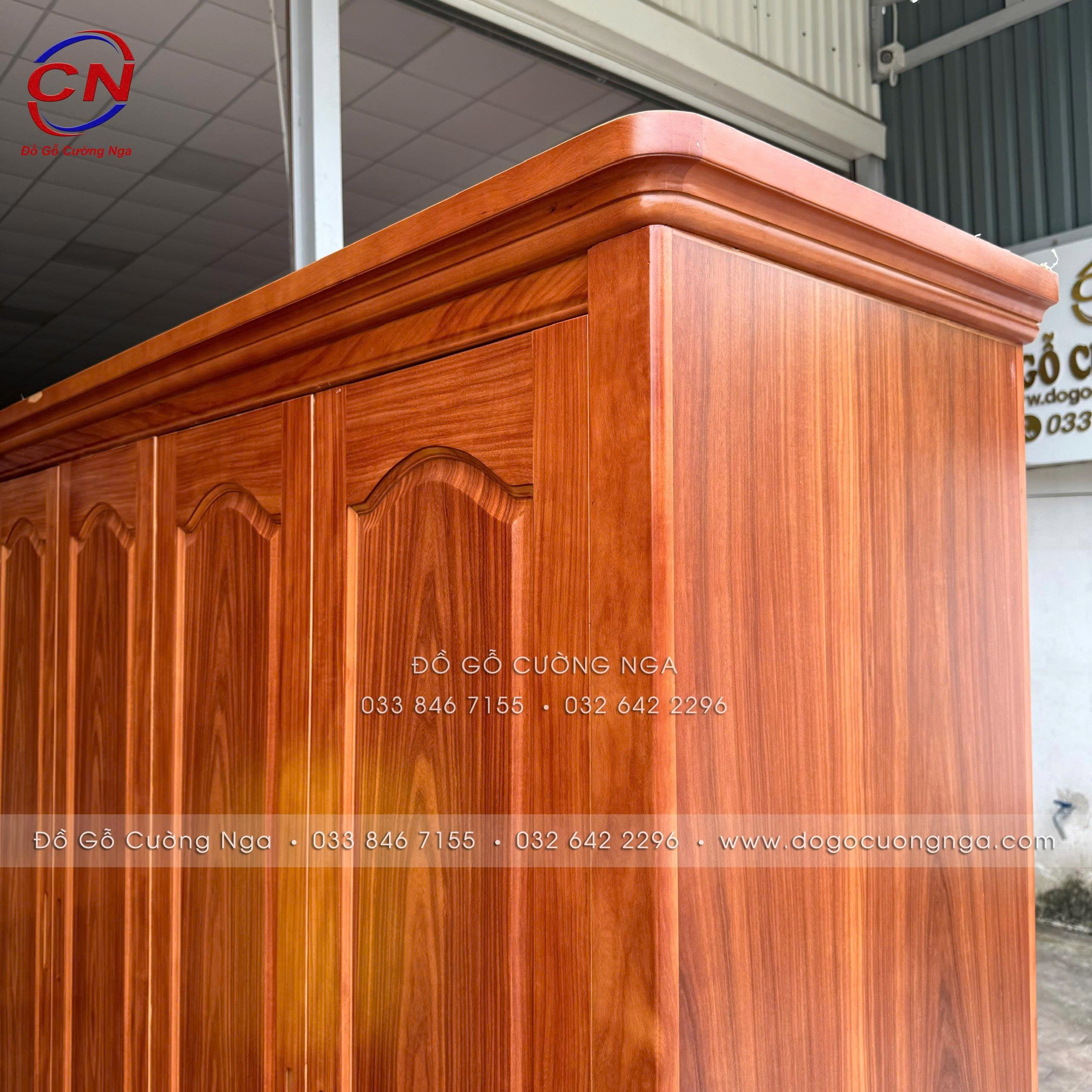 tủ áo gỗ cẩm vân hiện đại