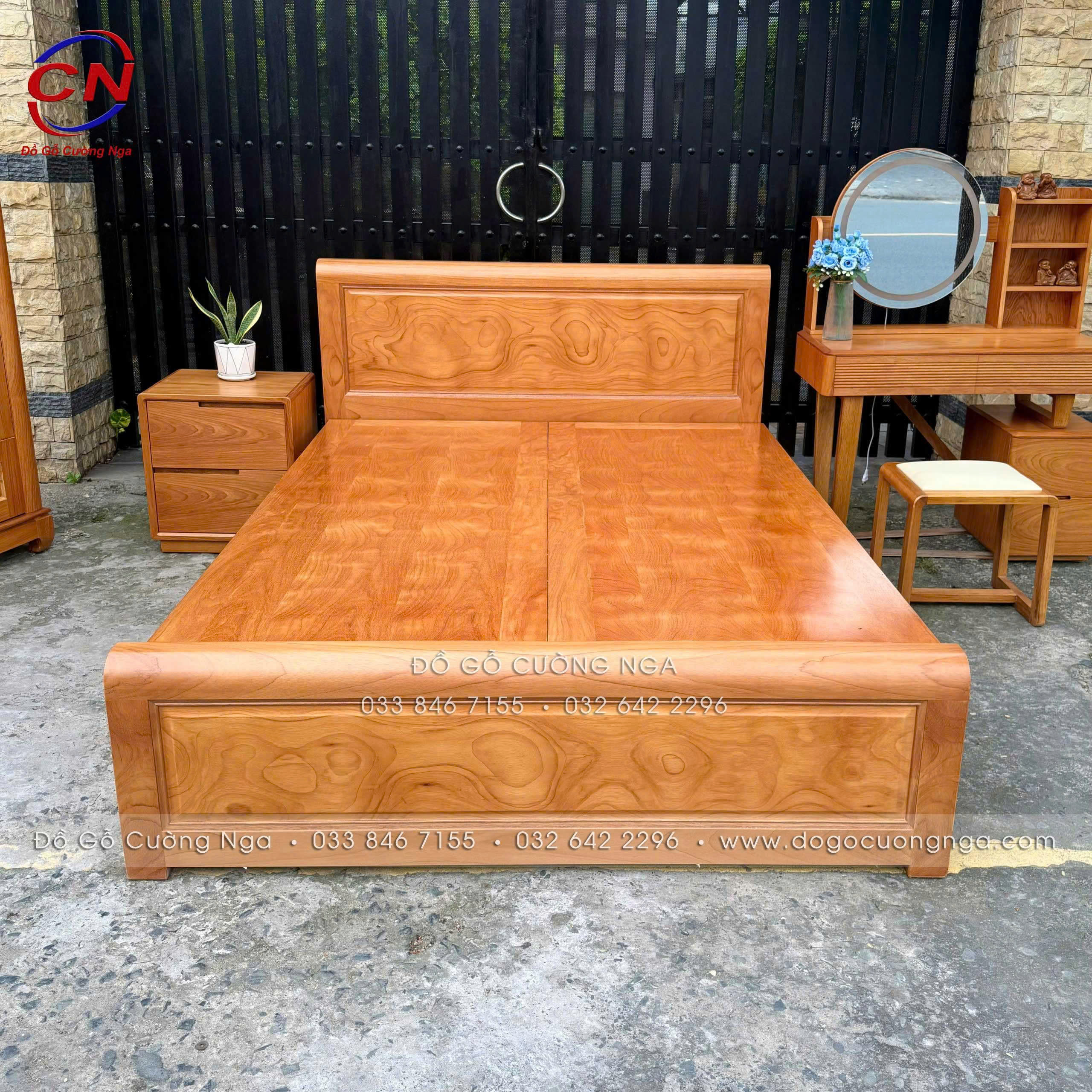 combo phòng ngủ gỗ gõ đỏ 