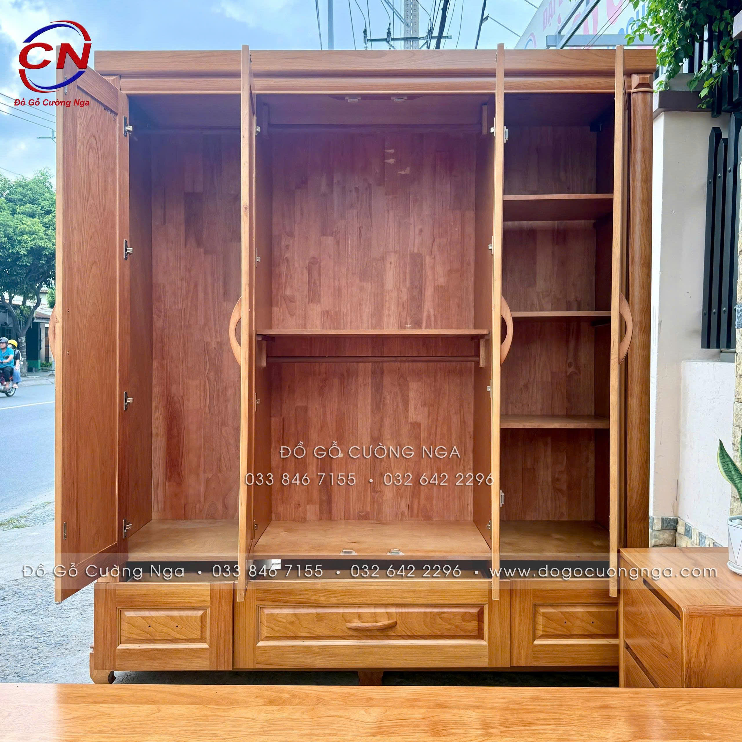 combo phòng ngủ gỗ gõ đỏ 