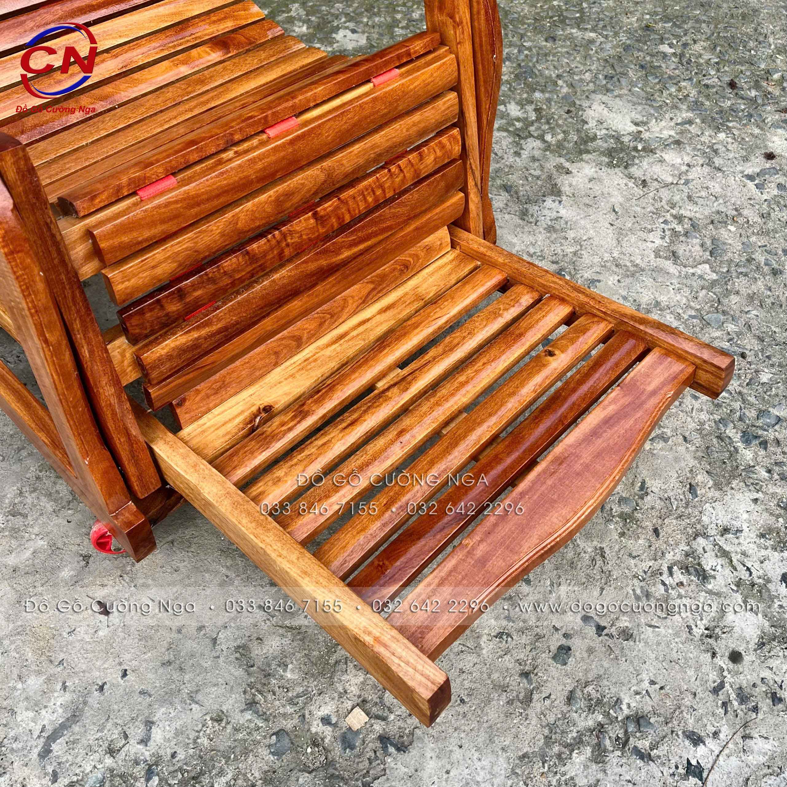 ghế dây căm xe gỗ 