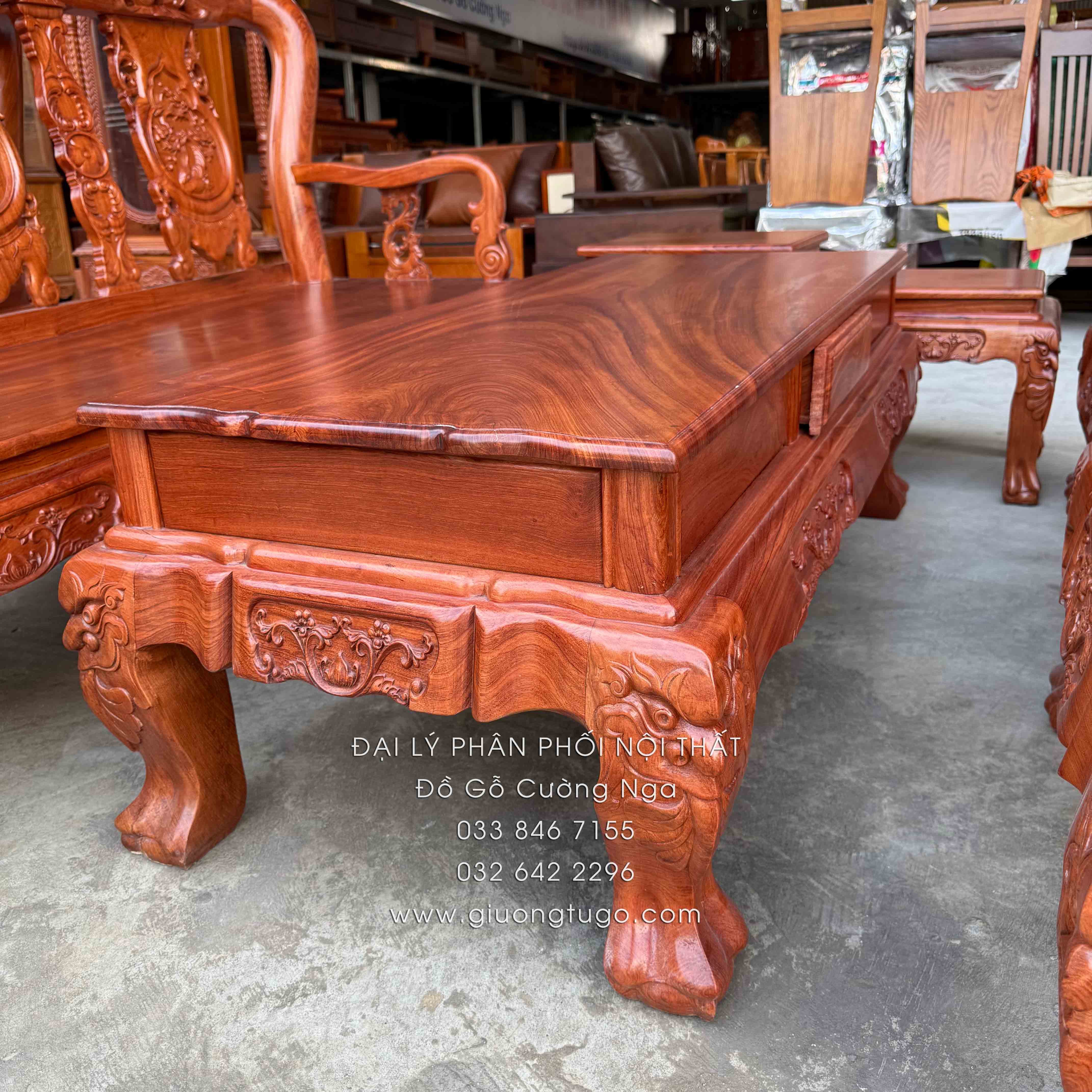 salon gỗ hương đá tay 10