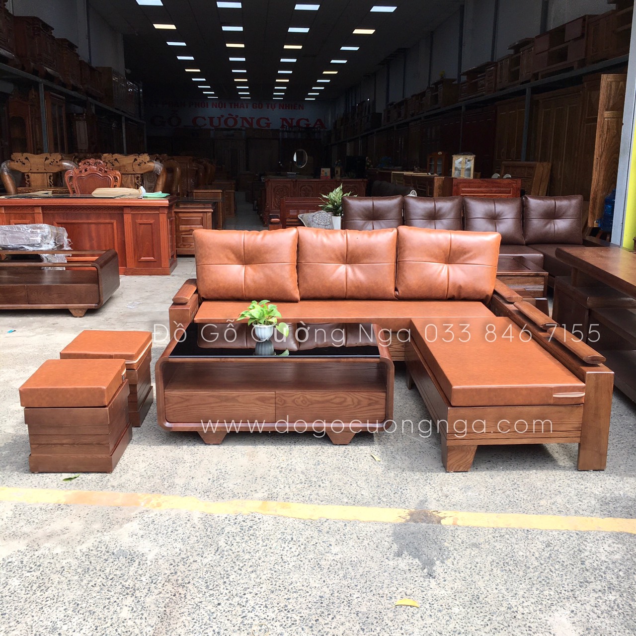 ghế sofa gỗ tự nhiên 