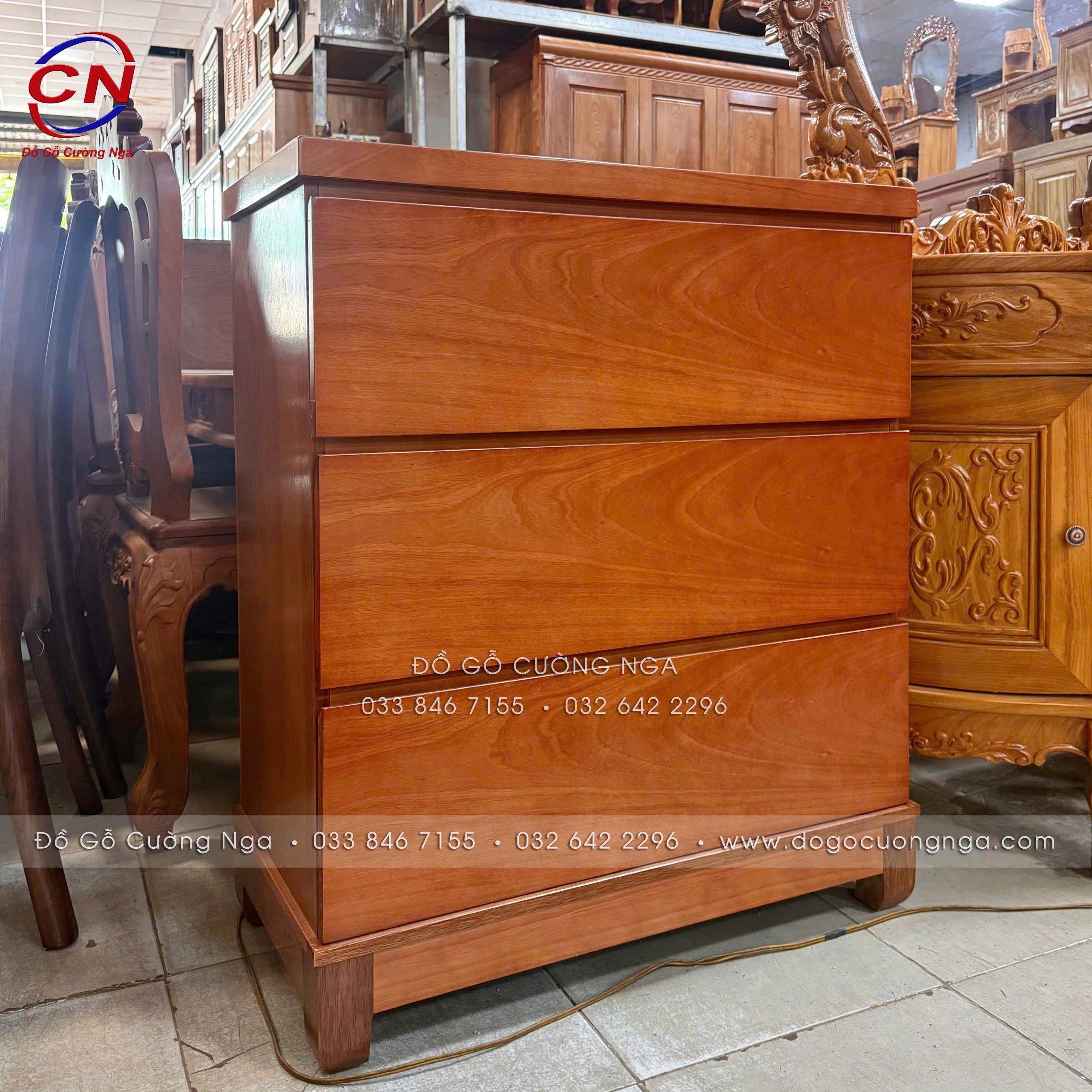 tủ ngăn kéo gỗ xoan đào
