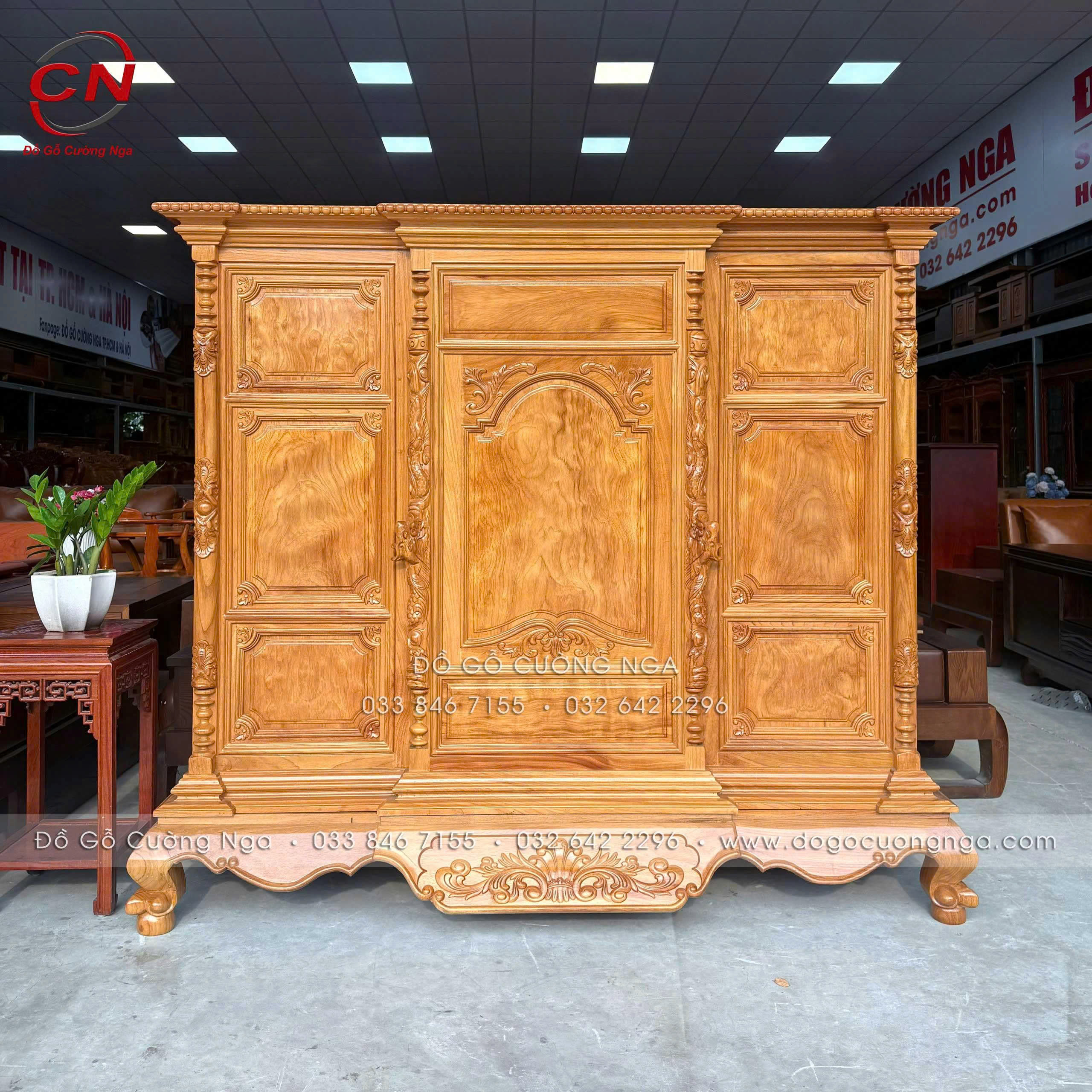 tu thờ gỗ gõ đỏ 1m75 